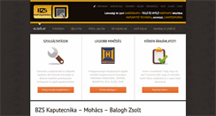 Desktop Screenshot of bzskapu.hu